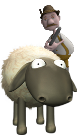 Schaf auf dem Bauernhof